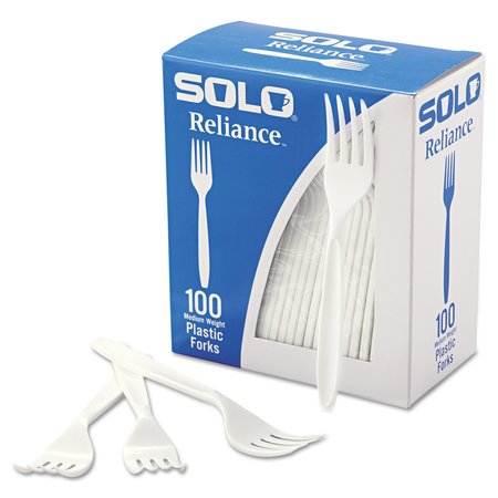 DART Boxed Reliance Medium Heavy Weight Cutlery, Fork, White, PK1000 RSWFX-0007